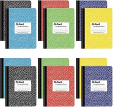 Wide Ruled Paper, Assorted Marble Covers, 100 Sheets, 12 Per, 1/2&quot; (63794). - £35.35 GBP