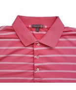 Peter Millar Summer Comfort Polo Shirt Mens 2XL Pink Stripe Perfromance ... - $353.12 MXN