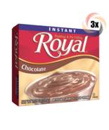 3x Packs Royal Chocolate Instant Pudding Filling | 4 Servings Per Pack |... - £8.77 GBP