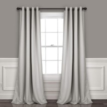 Lush Decor Curtains-Grommet Panel With Insulated Blackout Lining, 84, Light Gray - £31.96 GBP