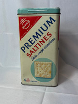 Nabisco Saltine Crackers 14 Ozs Tin National Biscuit Company New York USA EMPTY - £23.61 GBP
