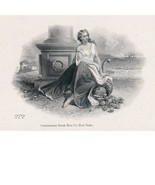 1860's Trade, Vignette Die Proof on india on card, Continental Bank Note... - $68.99