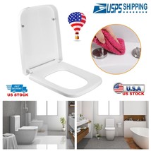 Square Toilet Seat With Bumper Grip Heavy Duty Close Quick Release Easy ... - £40.88 GBP