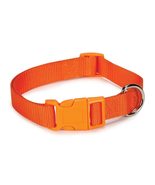 Dog Collar Bulk Packs 25 Orange Nylon Shelter Rescue Vet 4 Adjustable Si... - $122.45 CAD