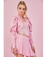 Sugar Thrillz Princess Perfection Tapestry Shrug Size M NWT Hot Pink Last - £54.88 GBP