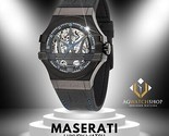 Nouvelle montre automatique Maserati Potenza pour homme R8821108009 noir... - £211.18 GBP