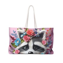 Personalised/Non-Personalised Weekender Bag, Racoon, Large Weekender Bag, awd-46 - £36.54 GBP