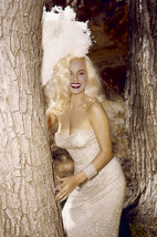 Mamie Van Doren Sexy Buxom Pin-Up In Low Cut Sequined Dress And Hat 24x18 Poster - £19.17 GBP