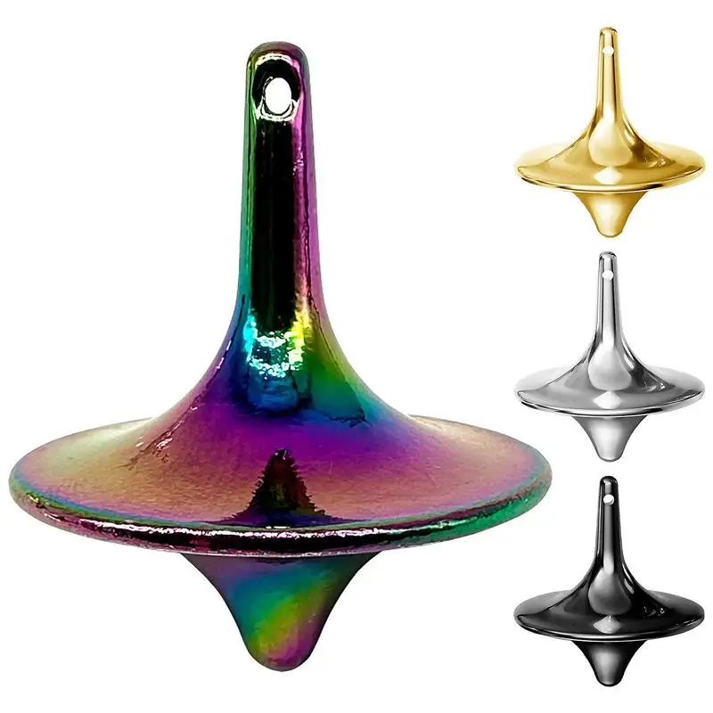 Metal Spinning Top Kinetic Toys For Children Adult Eternal Rotating Gyroscope - £3.38 GBP+