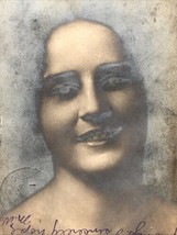 Antique 1910 RPPC Dark Harrowing Evil Looking Woman Portrait Real Photo Postcard - £9.66 GBP