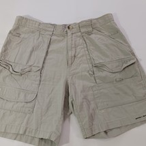 Columbia PFG Omni-Shade FM4536 Men&#39;s Tan Cotton Cargo Shorts Size 34 8L - $18.77