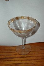 Wedding Bride Tiffin? Minton? Wine Gold Rim Goblets Glasses Vintage Cham... - £15.62 GBP