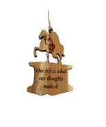 Our Life is what our Thoughts make it Marcus Aurelius CEDAR Ornament - £15.37 GBP