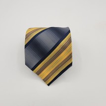 FARIANI German Cream Grey yellow Check Necktie Tie Suit  Men Size 59 By ... - $12.99