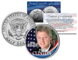 President BILL CLINTON * In Office 1993-2001 * JFK Half Dollar Colorized US Coin - £6.76 GBP