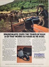 1977 Print Ad Sparkomatic CB Radios Cowboys,Horses,Dog Carson,California - £15.55 GBP
