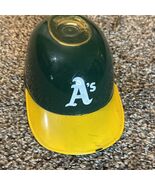 Oakland A’s Green &amp; Yellow Mini Helmet Ice Cream Snack Bowl MLB by Fotoball - €5,98 EUR