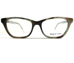 Robert Marc KAINA-SG Eyeglasses Frames Brown Blue Horn Cat Eye 50-17-135 - £66.90 GBP