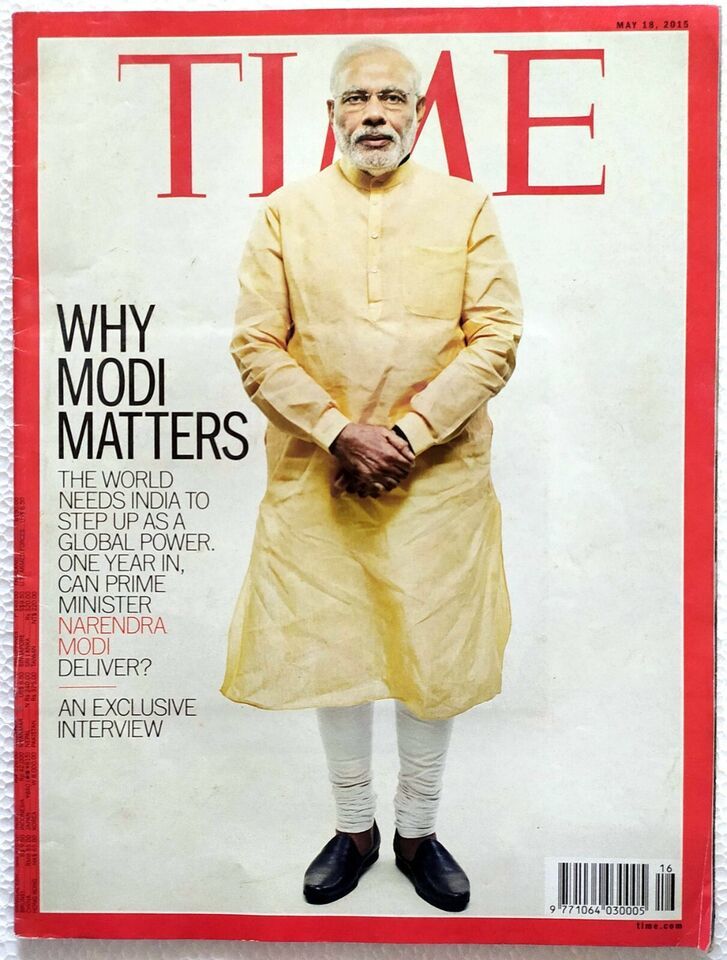 Time 18 May 2015 Prime Minister Narendra Modi Chris ODowd Lily Tomlin Ja... - $19.95
