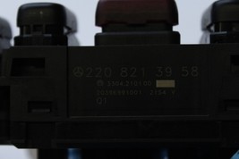 2000-02 MERCEDES W220 S430 S500 CENTER CONSOLE HAZARD FLASHER SWITCH PANEL J4509 image 8