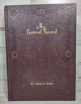 Vintage My Pastoral Record Log Journal Baptisms Weddings Rev Martin R Hu... - £7.99 GBP