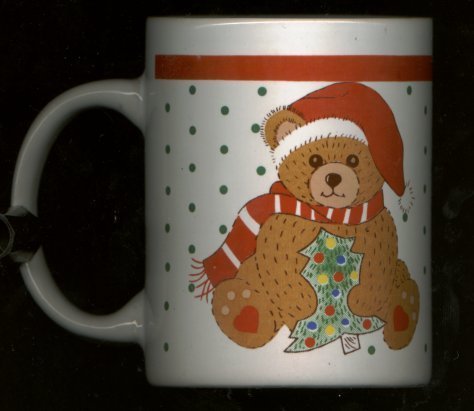 TEDDY BEAR CHRISTMAS MUG - £6.77 GBP