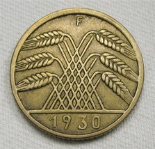 1930-F Germany 10 Reichspfennig XF Coin AE347 - £10.83 GBP