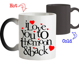 Coffee Mug I Love You to the Moon and Back Valentines Day Gift Anniversary Mug - £16.51 GBP+