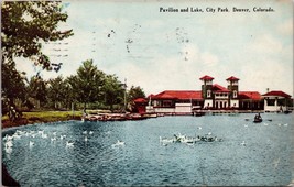 Pavilion and Lake City Park Denver CO Postcard PC568 - $4.99