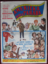 1964 Original Movie Poster Big Parade of Comedy Clark Gable Greta Garbo Marx YU - £48.86 GBP