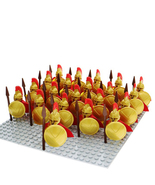 Medieval Spartan Warriors Roman Soldier Uruk-hai Minifigure Blocks Set of 21 - $31.39