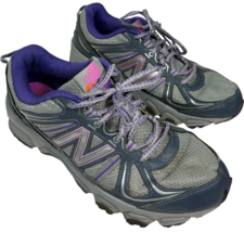 New Balance 412 V2 women&#39;s Grey/Purple Trail Hiking Running Shoes size 10D - $37.00