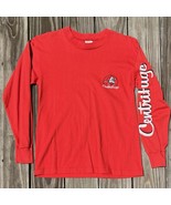 Vtg Hef-T Red Long Sleeve T-Shirt USA Centrifuge Sailboat Yacht Adult Si... - $271.31 MXN