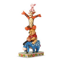 Jim Shore Winnie The Pooh Figurine With Eeyore Tigger & Piglet Disney Stacked  image 3