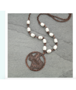 State Pride Map Copper Pearl Cowgirl Bead Necklace Texas A&amp;M University ... - $290.80 MXN