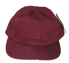 Huf Mens Snapback Hat Burgundy Size One Size New Sample NEW - $11.87