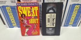  Richard Simmons Sweat &amp; Shout and aerobic workout VHS Tape Tested  - $9.95