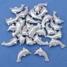 Bali Dolphin Silver Plated Beads 9.5mm 15 Grams 25Pcs Approx. - $6.76