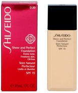 3 x Shiseido Sheer and Perfect Foundation SPF 18 - D20 Rich Brown - $29.76 CAD