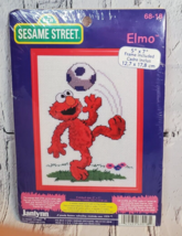 Janlynn Sesame Street Counted Cross Stitch Kit Elmo Soccer 5x7 inch 68-18 NEW - £7.39 GBP