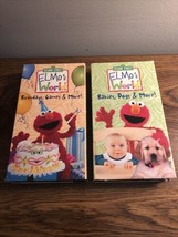 SESAME Lot Of 2 ELMO&#39;S WORLD Babies Dogs Birthdays Game &amp; More - £10.31 GBP