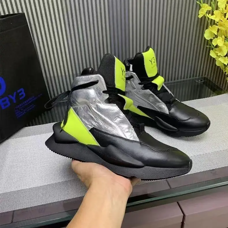 Merican fashion leisure men s leather shoes personality kgdb y3 shoes high help leather thumb200