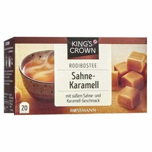 King&#39;s Crown Tea Cream Caramel 20 Tea Bags Free Ship - £6.32 GBP