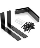 Shelf Bracket Metal Black Wall Bracket Heavy Duty Bracket DIY She 10&quot;X6&quot;... - $18.37