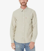 LEVIS Mens Classic Button Up Shirt Martini Olive Color Size Small $64 - NWT - £21.57 GBP