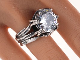 Size 7.5 de&#39;Carol Designs  Sterling crystal ring - £130.19 GBP