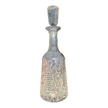 Signed Waterford Crystal Decanter – Starburst & Crosshatch Cut – Vintage Irish C - €135,52 EUR
