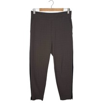 Athleta Pants Womens 8 Brooklyn Ankle High Rise Lightweight Pull On Plaid Gray - £24.48 GBP