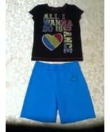 Girls-Lot of 2-Size 6-Total Girl-top-Size 6-6X-Total Girl short set-blue... - £10.80 GBP