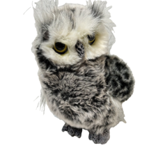 Vintage 2003 Aurora Barney Horned Spotted Plush Owl Stuffed Animal 9&quot; - $9.45